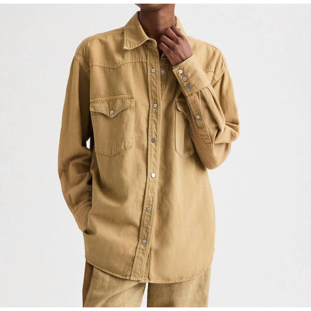 NEW TWP og supersized shirt in kelp
